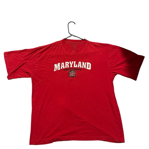 Red Maryland Terrapins T-Shirt - Picture 1 of 3